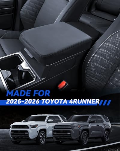 Armrest Cover for 2025 2026 Toyota 4Runner Accessories Center Console Middle Lid Pad Protector for Car Elbow Rest