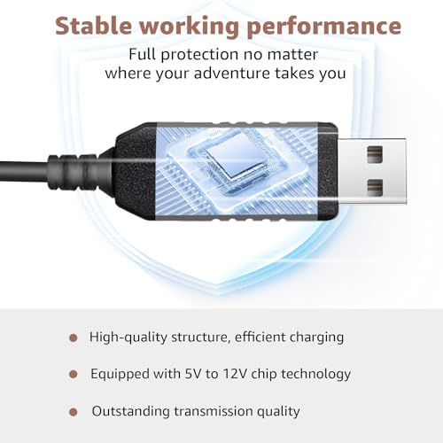 USB to DC3.5 for Cobra Uniden Whistler & Radenso Radar Detector Power Cord (6 Foot)