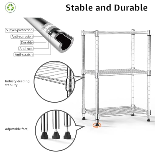450 lbs Wire Storage Shelving 3