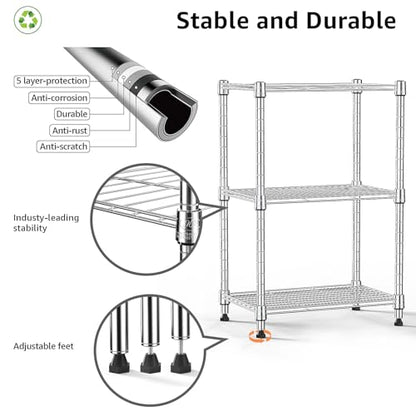 450 lbs Wire Storage Shelving 3