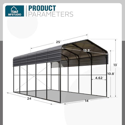 Metal RV Carport 14x25ft