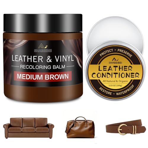 Leather Recoloring Balm with 100ml Mink Oil