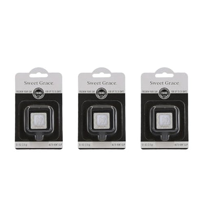 Candle Sweet Grace Auto Vent Clip Car Air Freshener 3 Pack (3 Count)