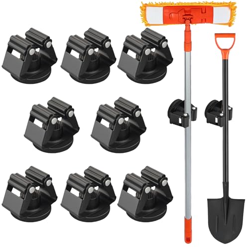 Magnetic Broom Holders (8 Count)