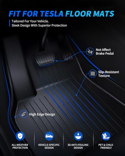 Floor Mats Cargo Liners for 2025 2026 Tesla Model Y Juniper Accessories10PC
