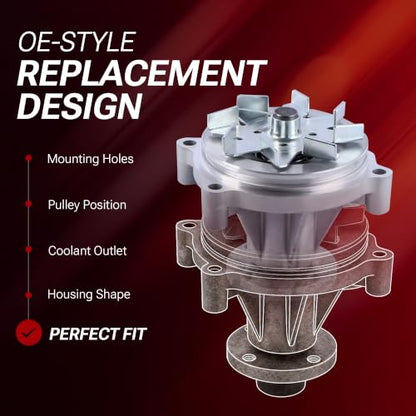 Electric Engine Water Pump Compatible with 11517586925 BMW N52 Z4 X3 X5 328i 128i 528i