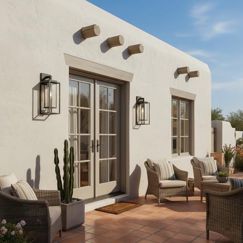 21" Outdoor Wall Light Fixtures Waterproofed Exterior Lantern W