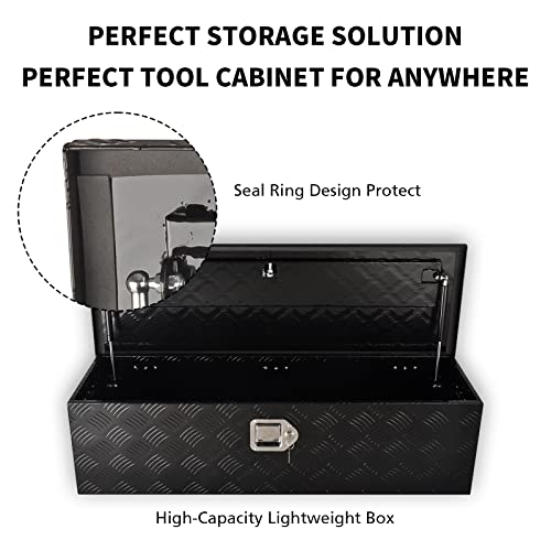 39In Aluminum Tool Box 5 Bar Tread ToolBox for Truck Bed Car Outdoor