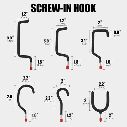 Garage Hooks Heavy Duty (6 Count)