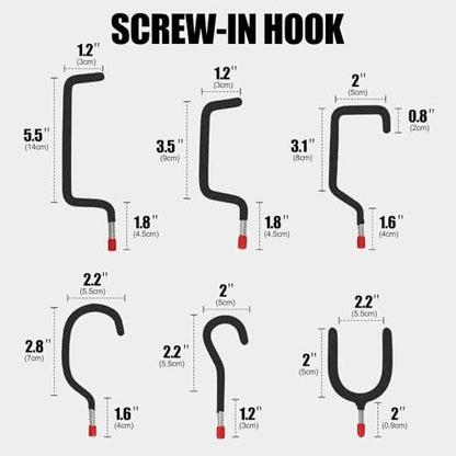 Garage Hooks Heavy Duty (6 Count)