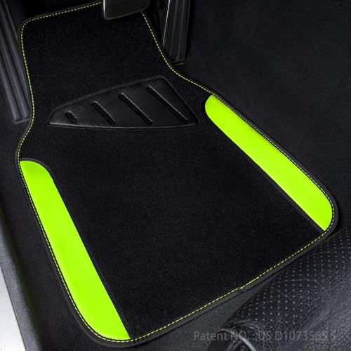 Fluorescent Leather & Waterproof Car Carpet Floor Mats