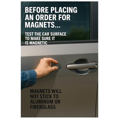 Custom Car Magnets for Business Personalized Vehicle Magnetic Signs for Cars Trucks Vans with Your Full