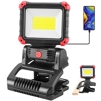 LED Rechargeable Work Light with Clamp