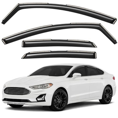 Window Deflectors Smoke Tinted in (4 Count)
