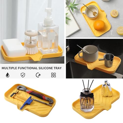 Silicone Soap Dish with Drain Spout