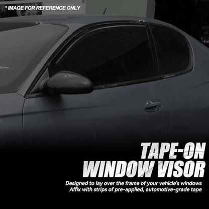 2PCS Tape On Window Visors for 2000 (2 Count)