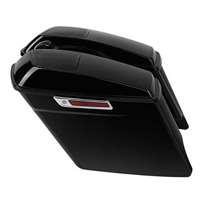 Motorcycle 5" Stretched Saddlebags Fit For Harley Touring 2014 (2 Count)