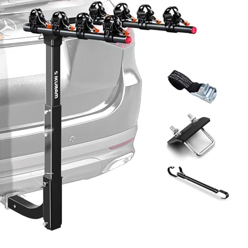 4 Bike Hitch Mount Foldable Bicycle Carrier
