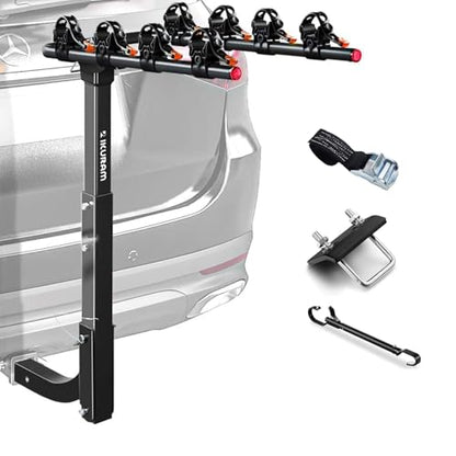4 Bike Hitch Mount Foldable Bicycle Carrier