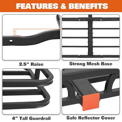 Hitch Cargo Carrier Basket for SUV
