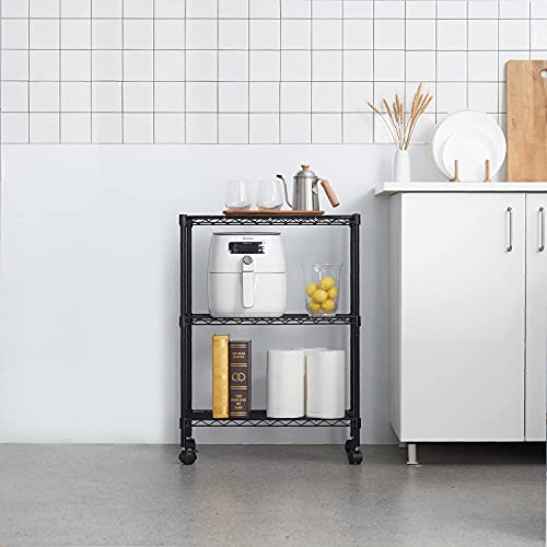 3 Tier Wire Shelving Unit Storage Rack