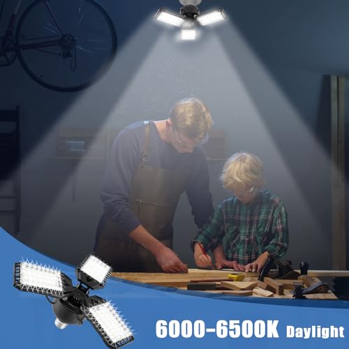 LED Garage Lights for Garage LED Bay Lighting (4 Count)