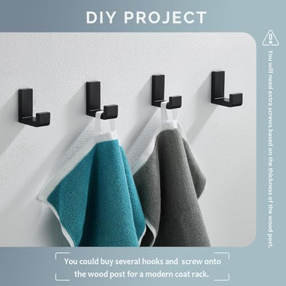 Towel Hooks for Bathrooms (2 Count)