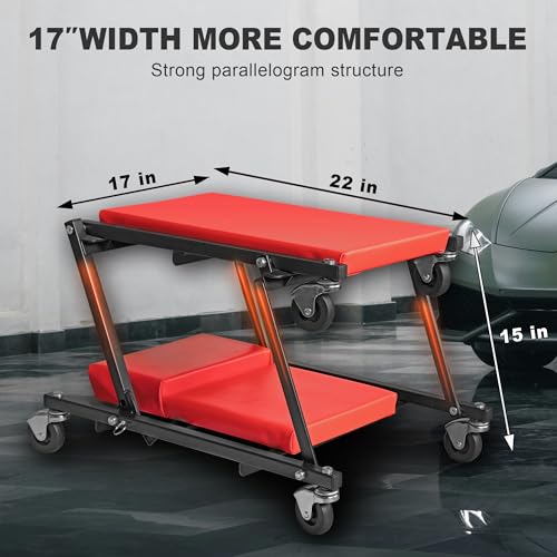 36" Rolling Foldable Car Creeper Automotive Creeper