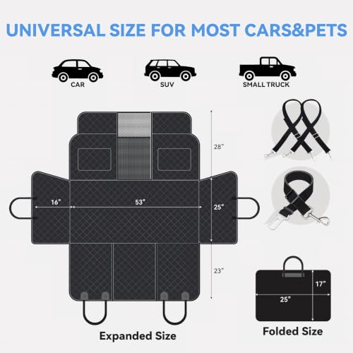 High Barrier Dog Car Seat Cover