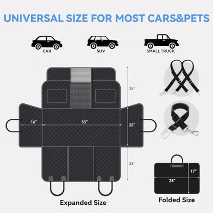 High Barrier Dog Car Seat Cover
