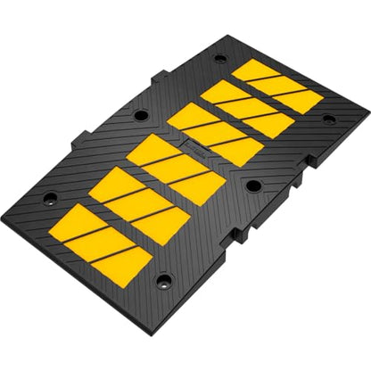 35" inch Width Speed Humps Rubber Speed Bumps for Saftey Combinable High Visibility Durable Ramps