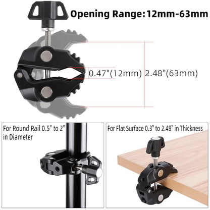 All Metal Magnetic Phone Holder with Super Clamp&10″ Long Arm for Magsafe