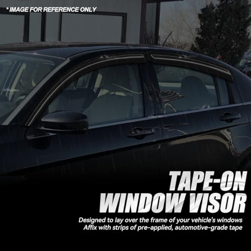 4PCS Tape On Window Visors for 2007