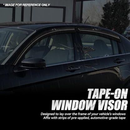 4PCS Tape On Window Visors for 2007