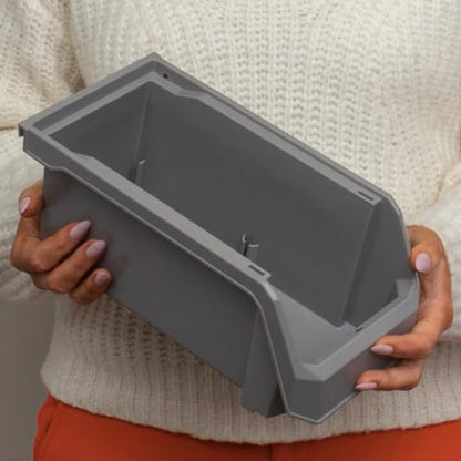 Medium Stackable Plastic Storage Bins