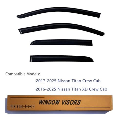 Window Visors Rain Guards Compatible with 2017