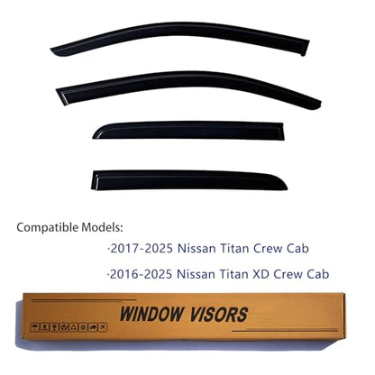 Window Visors Rain Guards Compatible with 2017