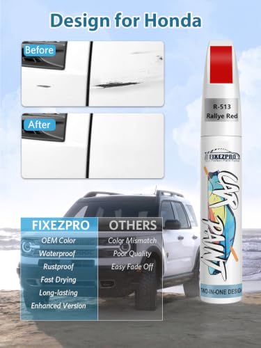 R 513 Rallye Red Car Touch Up Paint for Honda