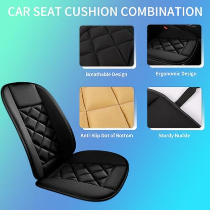 Car Seat Cushion with Back Support Pillow