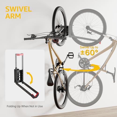 No Lift Swivel Bike Wall Mount (4 Count)