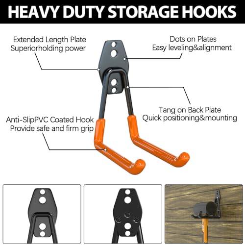 Garden Hose Holder Wall Mount 4 Pack 2.8 Inch (8 Count)
