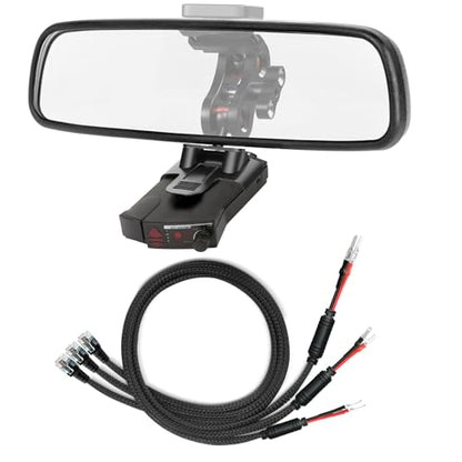 Radar Detector Mount+Radar Detector Hard Wire Power Cord Mirror Wire Plug
