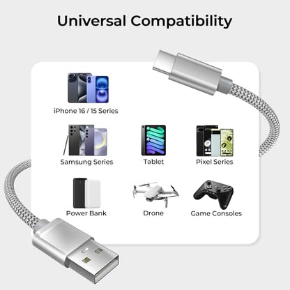 for iPhone 17 16 Pro Max Charger Cord (2 Count)