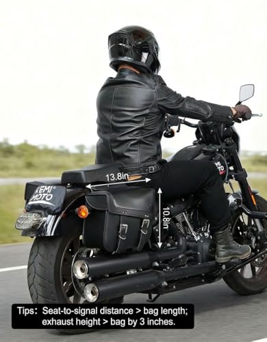 Motorcycle Saddlebags 30L Large Capacity Universal Saddle Bags (2 Count)