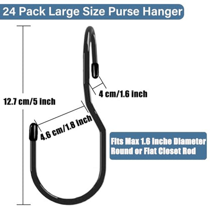 24 Pack Purse Hangers for Closet