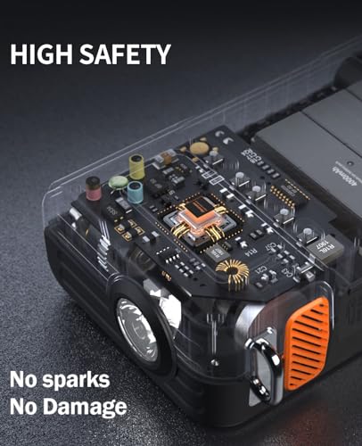 8000A Jump Starter with Air Inflator & Deflator Compressor
