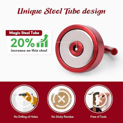 Magnetic Hooks Steel Tube Design for Cruise (10 Count)