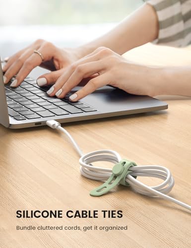 20 Pack Silicone Cable Ties (20 Count)