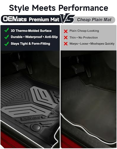 Premium Color TPE Floor Mats for Ram 1500 Crew