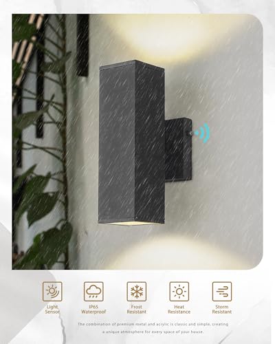 Modern Outdoor Wall Light (2 Count)
